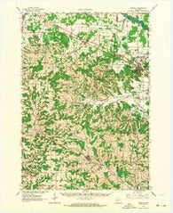 Kendall Wisconsin Historical topographic map, 1:62500 scale, 15 X 15 Minute, Year 1962