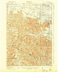 Kendall Wisconsin Historical topographic map, 1:62500 scale, 15 X 15 Minute, Year 1921