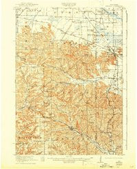 Kendall Wisconsin Historical topographic map, 1:62500 scale, 15 X 15 Minute, Year 1921