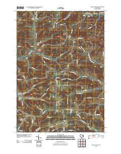 Kendall West Wisconsin Historical topographic map, 1:24000 scale, 7.5 X 7.5 Minute, Year 2010