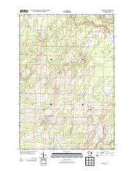 Kennan Wisconsin Historical topographic map, 1:24000 scale, 7.5 X 7.5 Minute, Year 2013