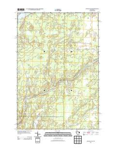 Kennan NW Wisconsin Historical topographic map, 1:24000 scale, 7.5 X 7.5 Minute, Year 2013