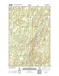 Kennedy Wisconsin Historical topographic map, 1:24000 scale, 7.5 X 7.5 Minute, Year 2013