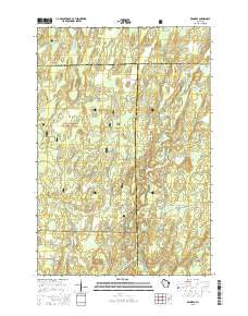 Kennedy Wisconsin Current topographic map, 1:24000 scale, 7.5 X 7.5 Minute, Year 2015