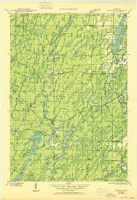 Kennedy Wisconsin Historical topographic map, 1:48000 scale, 15 X 15 Minute, Year 1945