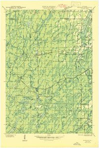 Kennedy Wisconsin Historical topographic map, 1:48000 scale, 15 X 15 Minute, Year 1945