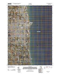 Kenosha Wisconsin Historical topographic map, 1:24000 scale, 7.5 X 7.5 Minute, Year 2010
