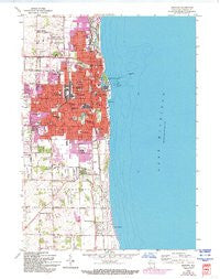 Kenosha Wisconsin Historical topographic map, 1:24000 scale, 7.5 X 7.5 Minute, Year 1958