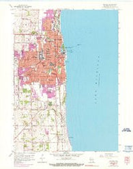 Kenosha Wisconsin Historical topographic map, 1:24000 scale, 7.5 X 7.5 Minute, Year 1958