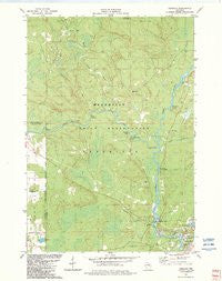 Keshena Wisconsin Historical topographic map, 1:24000 scale, 7.5 X 7.5 Minute, Year 1982