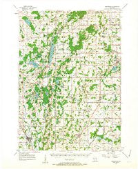 Kewaskum Wisconsin Historical topographic map, 1:62500 scale, 15 X 15 Minute, Year 1955