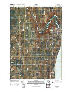 Kewaunee Wisconsin Historical topographic map, 1:24000 scale, 7.5 X 7.5 Minute, Year 2010