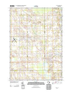 Kiel Wisconsin Historical topographic map, 1:24000 scale, 7.5 X 7.5 Minute, Year 2013
