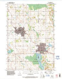Kiel Wisconsin Historical topographic map, 1:24000 scale, 7.5 X 7.5 Minute, Year 1992