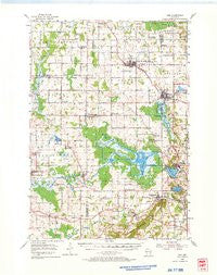 Kiel Wisconsin Historical topographic map, 1:62500 scale, 15 X 15 Minute, Year 1954