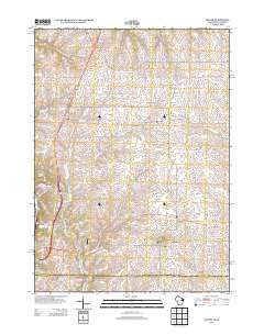 Kieler Wisconsin Historical topographic map, 1:24000 scale, 7.5 X 7.5 Minute, Year 2013