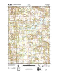 King Wisconsin Historical topographic map, 1:24000 scale, 7.5 X 7.5 Minute, Year 2013