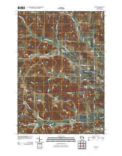 Knapp Wisconsin Historical topographic map, 1:24000 scale, 7.5 X 7.5 Minute, Year 2010