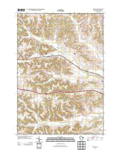 Knapp Wisconsin Historical topographic map, 1:24000 scale, 7.5 X 7.5 Minute, Year 2013