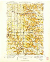 Knapp Wisconsin Historical topographic map, 1:62500 scale, 15 X 15 Minute, Year 1949