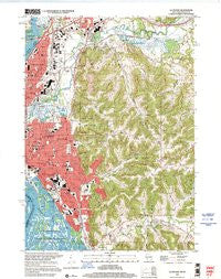 La Crosse Wisconsin Historical topographic map, 1:24000 scale, 7.5 X 7.5 Minute, Year 1998