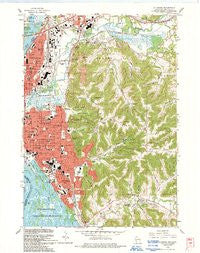 La Crosse Wisconsin Historical topographic map, 1:24000 scale, 7.5 X 7.5 Minute, Year 1993