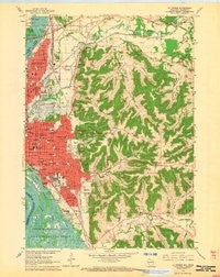 La Crosse Wisconsin Historical topographic map, 1:24000 scale, 7.5 X 7.5 Minute, Year 1963