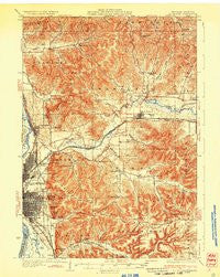 La Crosse Wisconsin Historical topographic map, 1:62500 scale, 15 X 15 Minute, Year 1930