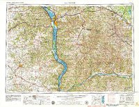 La Crosse Wisconsin Historical topographic map, 1:250000 scale, 1 X 2 Degree, Year 1958
