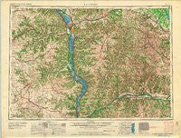 La Crosse Wisconsin Historical topographic map, 1:250000 scale, 1 X 2 Degree, Year 1965