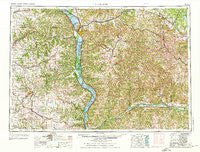 La Crosse Wisconsin Historical topographic map, 1:250000 scale, 1 X 2 Degree, Year 1976