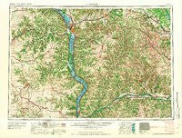 La Crosse Wisconsin Historical topographic map, 1:250000 scale, 1 X 2 Degree, Year 1961