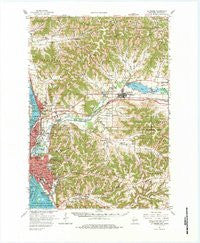 La Crosse Wisconsin Historical topographic map, 1:62500 scale, 15 X 15 Minute, Year 1963