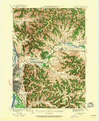 La Crosse Wisconsin Historical topographic map, 1:62500 scale, 15 X 15 Minute, Year 1927