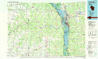 La Crosse Wisconsin Historical topographic map, 1:100000 scale, 30 X 60 Minute, Year 1984