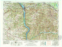 La Crosse Wisconsin Historical topographic map, 1:250000 scale, 1 X 2 Degree, Year 1958