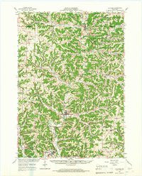 La Farge Wisconsin Historical topographic map, 1:62500 scale, 15 X 15 Minute, Year 1965