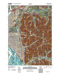 La Crosse Wisconsin Historical topographic map, 1:24000 scale, 7.5 X 7.5 Minute, Year 2010
