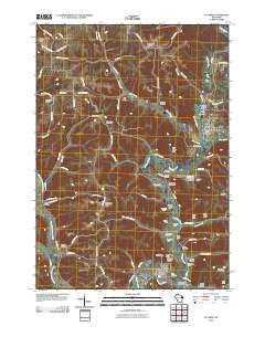 La Farge Wisconsin Historical topographic map, 1:24000 scale, 7.5 X 7.5 Minute, Year 2010