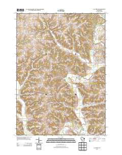 La Farge Wisconsin Historical topographic map, 1:24000 scale, 7.5 X 7.5 Minute, Year 2013