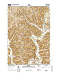 La Farge Wisconsin Current topographic map, 1:24000 scale, 7.5 X 7.5 Minute, Year 2016