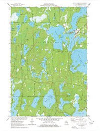 Lac Du Flambeau Wisconsin Historical topographic map, 1:24000 scale, 7.5 X 7.5 Minute, Year 1971