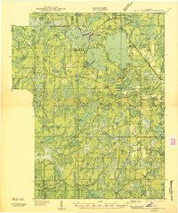 Lac Du Flambeau Wisconsin Historical topographic map, 1:48000 scale, 15 X 15 Minute, Year 1939