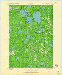 Lac Du Flambeau Wisconsin Historical topographic map, 1:48000 scale, 15 X 15 Minute, Year 1938