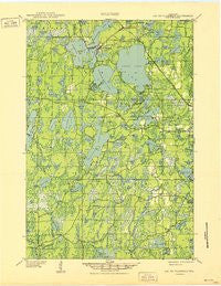 Lac Du Flambeau Wisconsin Historical topographic map, 1:48000 scale, 15 X 15 Minute, Year 1951