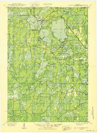 Lac Du Flambeau Wisconsin Historical topographic map, 1:48000 scale, 15 X 15 Minute, Year 1950