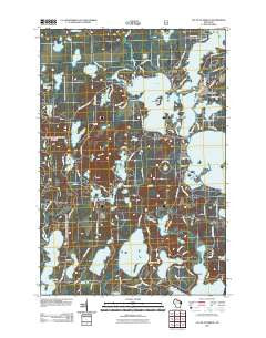 Lac du Flambeau Wisconsin Historical topographic map, 1:24000 scale, 7.5 X 7.5 Minute, Year 2011