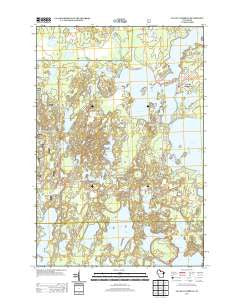 Lac du Flambeau Wisconsin Historical topographic map, 1:24000 scale, 7.5 X 7.5 Minute, Year 2013