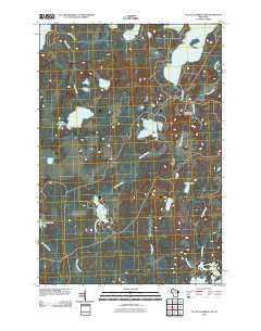 Lac du Flambeau SW Wisconsin Historical topographic map, 1:24000 scale, 7.5 X 7.5 Minute, Year 2010