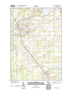 Ladysmith Wisconsin Historical topographic map, 1:24000 scale, 7.5 X 7.5 Minute, Year 2013
